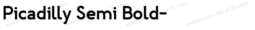 Picadilly Semi Bold字体转换